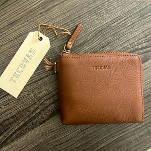 NWT Tecovas leather L zip wallet